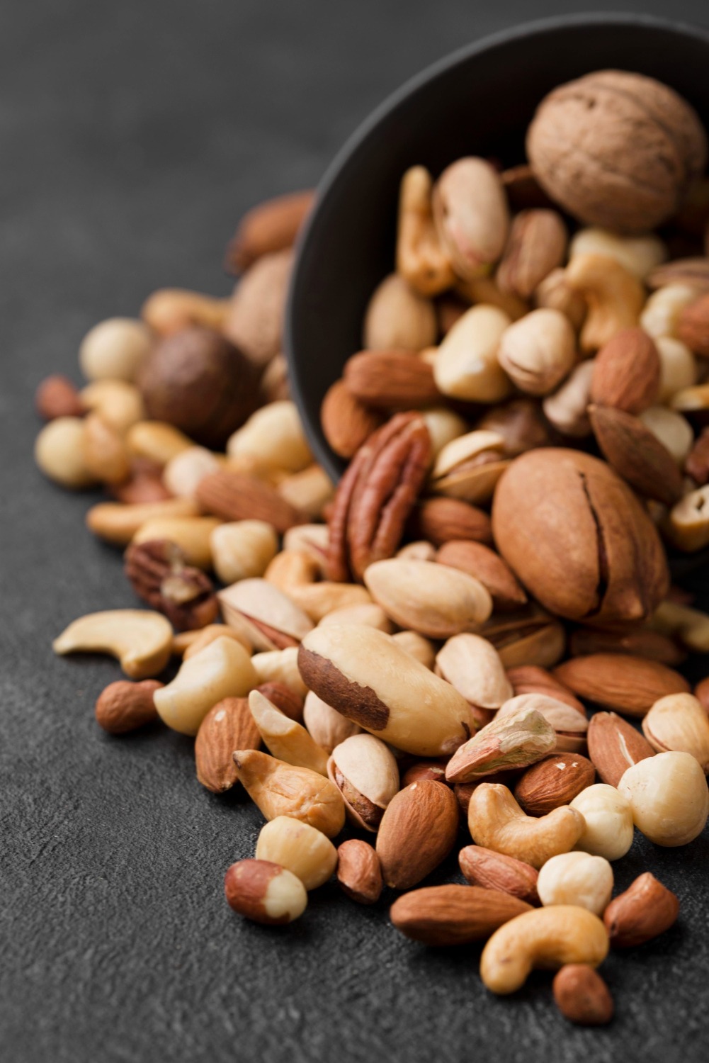 overturned-bowl-filled-with-nuts